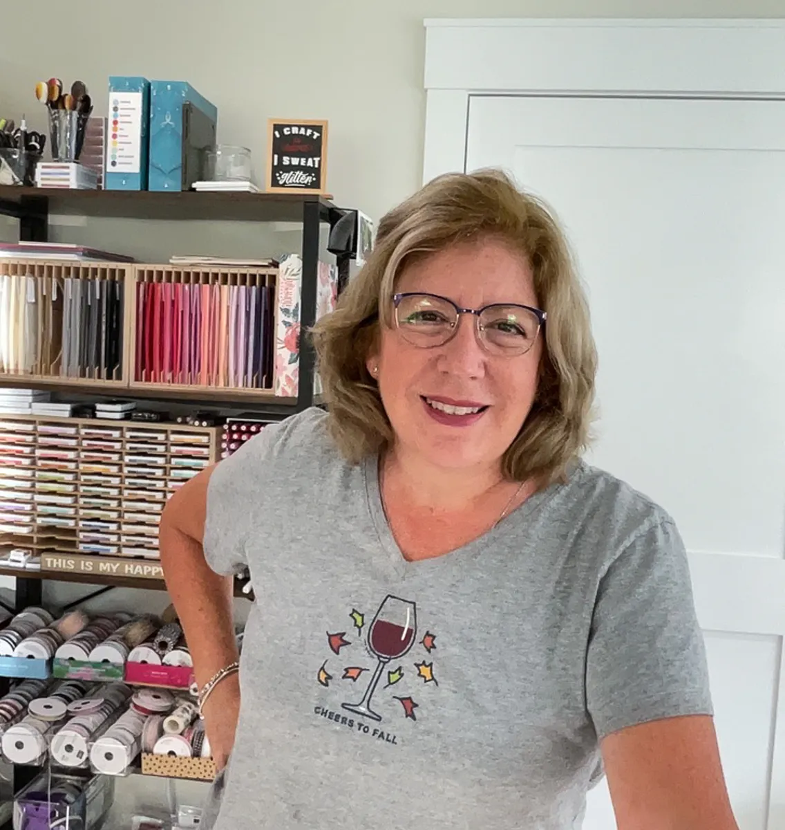 A photo of Cheryl, the creator behind Cards by Cheryl